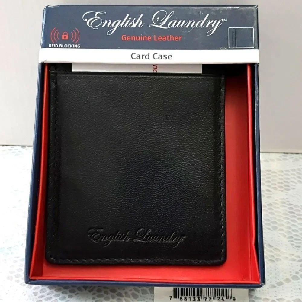 English Laundry Card Case with Money Clip New